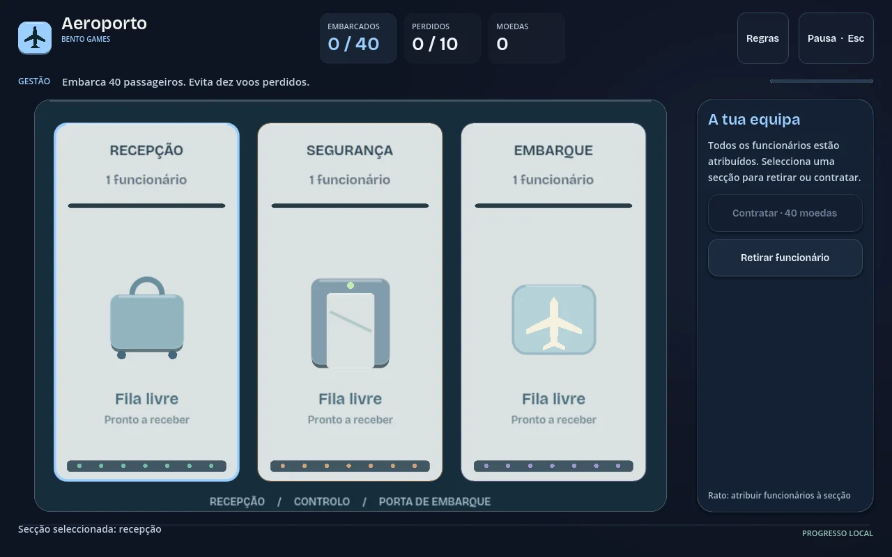 Uma partida de Bento Aeroporto